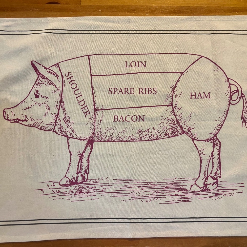 Whimsical (& practical) ULSER WEAVERS Tea Towel.